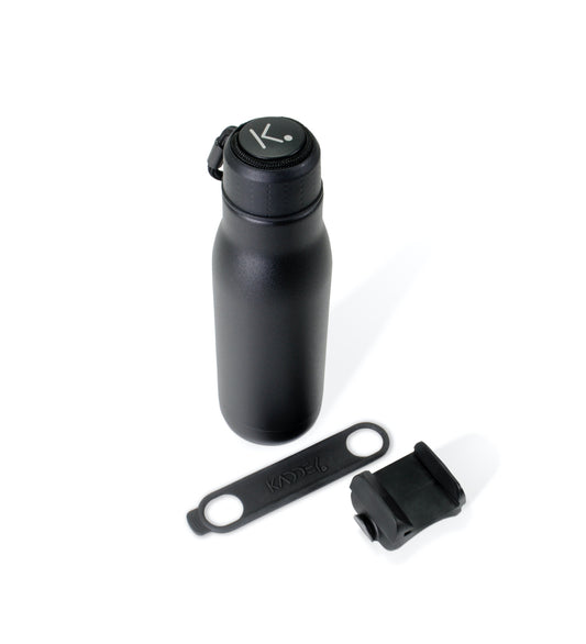 Thermosflasche und Halterung