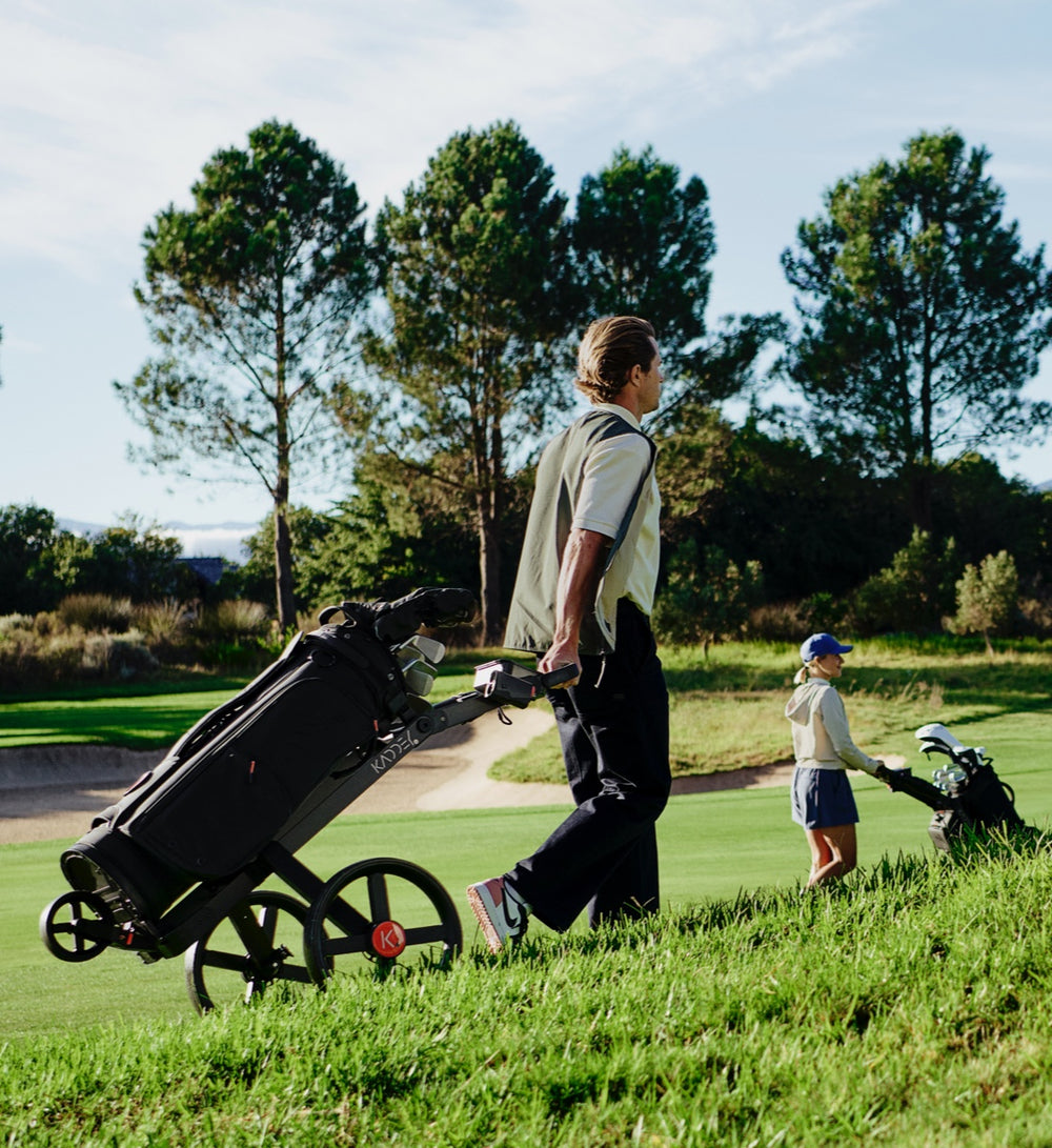 Kaddey Switch+ Push-Pull Golf Trolley - Ultra Compact - XL Wheels ...